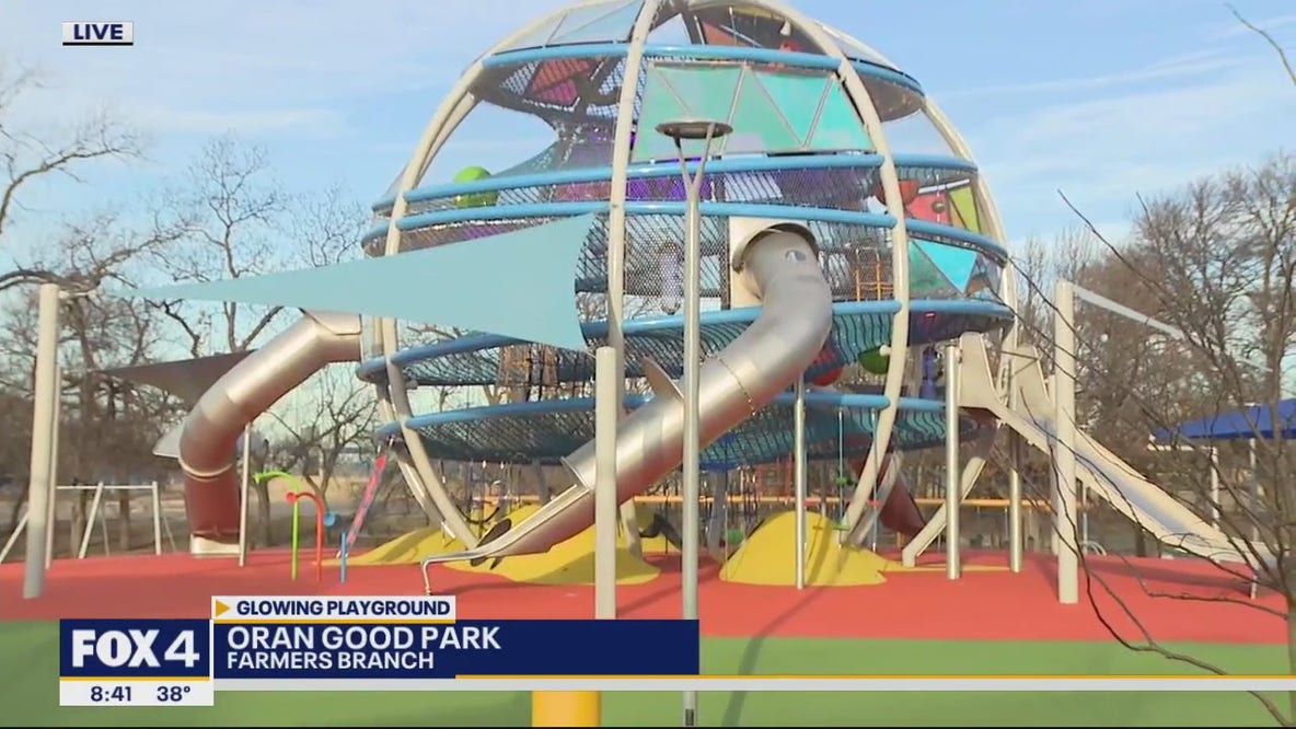 Glow-in-the-dark playground opens in Farmers Branch